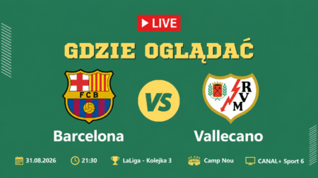 Barcelona – Rayo Vallecano, transmisja 31 sierpnia 2026 o 21:30