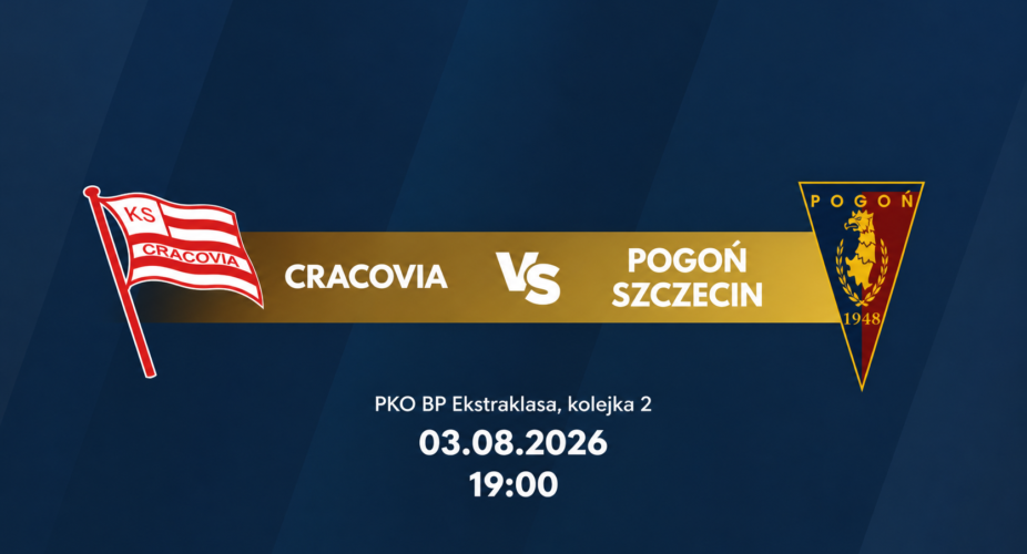 Cracovia – Pogoń Szczecin, 3 sierpnia 2026, godz. 19:00