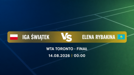 Iga Świątek – Elena Rybakina: finał WTA Toronto 14 sierpnia 2026