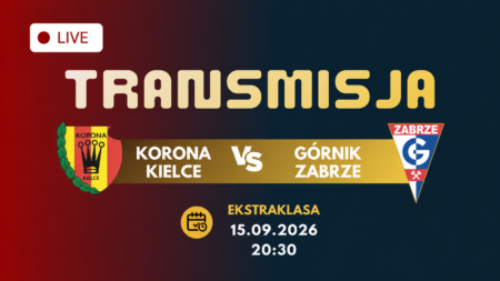 Korona Kielce – Górnik Zabrze, transmisja 15 września 2026