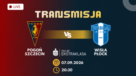 Pogoń Szczecin – Wisła Płock, transmisja 7 września 2026 o 20:30